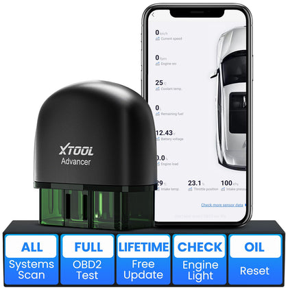 SCANVIA BD2 Scanner, Wireless Full System OBD2 Code Reader with AI-Assisted