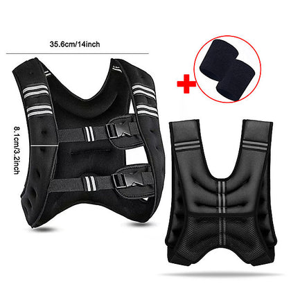 SPORTNOW Weighted Fitness Vest with Reflective Strips