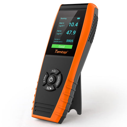 Temtop air quality monitor - front view product shot | TEMTOPQUALITY UK