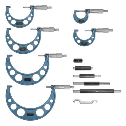 outside micrometer set - close-up detail and build quality | PROSTER UK