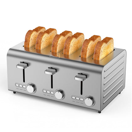 6 slice toaster - front view product shot | AMZNBSCELE UK