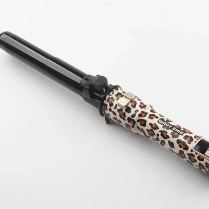 Automatic Rotating Hair Curler – Gold Leopard, UK Plug